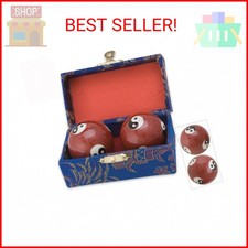JapanBargain, Set of 2 Chinese Baoding Balls Hand Exercise Therapy Balls Stress