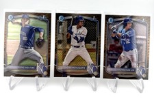 2025 Bowman 3-Reptilian Card Lot Kansas City Blake Wolters, J. Ugarte & H. Um