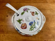 Cordon Bleu BIA Floral Soup Tureen with Ladle and Resting Plate