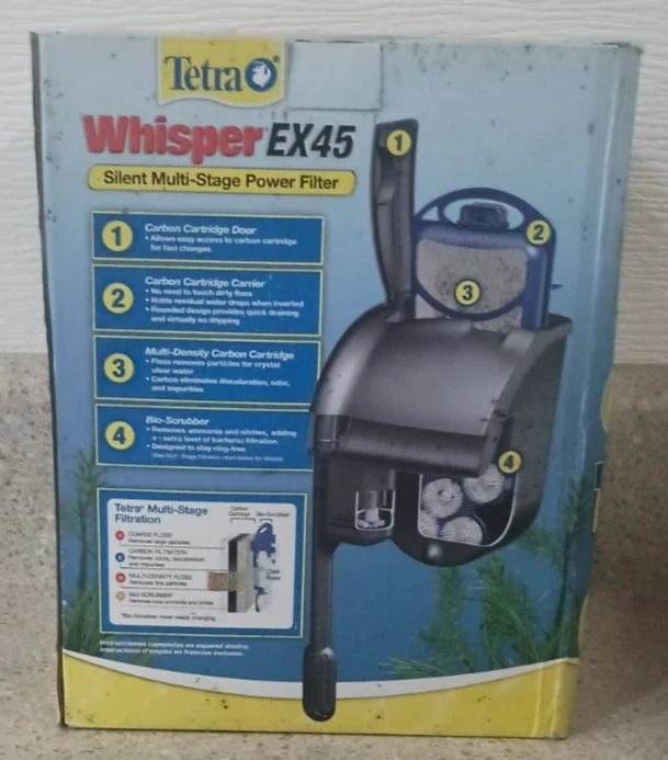 Tetra Wisper EX45 Silent Multi-Stage Power Filter For Large Cartridges 30-45 Gal - Image 3 of 4