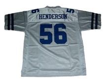 Unsigned THOMAS HENDERSON Custom Dallas White Sewn Football Jersey Sizes S-3XL