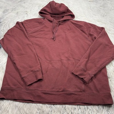 Girlfriend Collective Women's XXXL Rust Red Pullover Hoodie Cotton