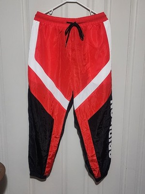 Gridiron Goldset Merch Red/Black/White Pants XL Polyester Vintage Streetwear