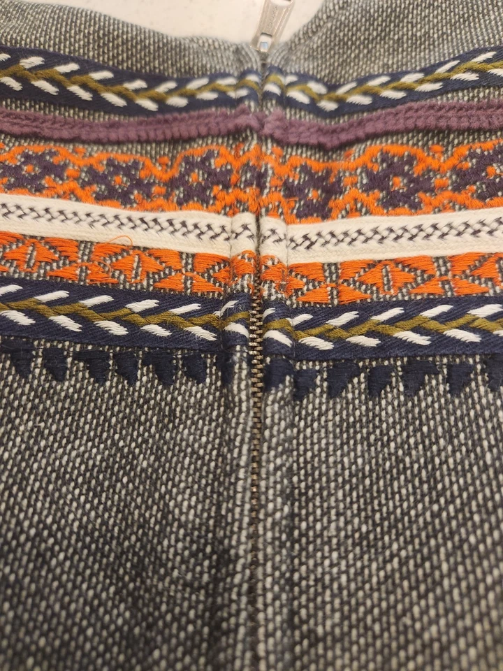 Chaqueta para mujer Lucky Lotus con capucha bordada cremallera completa boho talla XL Foto 3 de 4