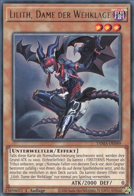 YuGiOh Lilith, Dame der Wehklage TAMA-DE049 Rare NM 1st