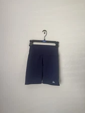 ALO Yoga Airbrush High Waist Bike Shorts XS Navy Blue 6” Inseam