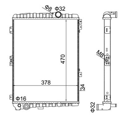 Hart KüHler WasserküHler MotorküHler FüR Audi 80 90 8C B4 81 85 B2 89 89Q 8A B3-image