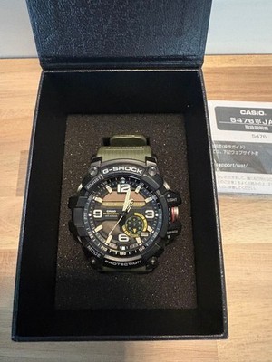 CASIO G-SHOCK Mudmaster GG-1000-1A3JF Khaki Twin Sensor Compass Watch Jp w/ Box