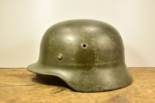 WW2 German M40 civil defense helmet, ET66 - Original