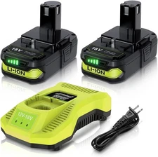18 Volt 4.0Ah For RYOBI 18V One+ Plus Compact Lithium Battery and Charger