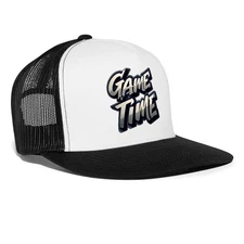 Game Time | Retro Gaming Logo Trucker Hat
