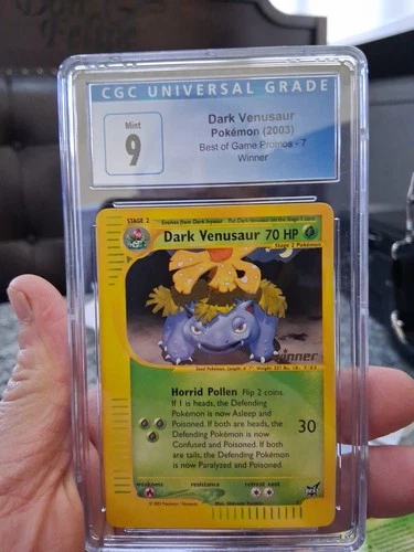 Dark Venusaur Cgc 9 Mint WINNER Best Of Game Promo 7 Promos Pokemon Card 2003 NM