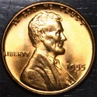1955 S Lincoln Wheat Penny Gem BU 1c US Coin San Francisco Mint