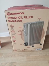 Image of daewoo 2kw oil filled radiator