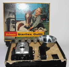 Kodak Brownie Starflex Outfit in Original Box. Camera Tested. Read Description
