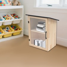 Library Book Box, Wooden Book Cabinet, Exchange Cabinet for Sharing Book NEW