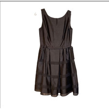 Taylor Black Evening  Sleeveless A- Line Dress Sz 6