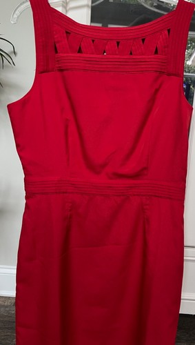 NEU ohne Etikett 75 % RABATT LIPPENSTIFTROT Damenkleid rot neu mit Etikett Größe 12 Banana Republic - Bild 6 von 11