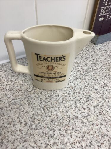 VINTAGE TEACHER’S HIGHLAND CREAM SCOTCH WHISKY ADVERTISING WATER JUG /PUB JUG - Picture 4 of 8