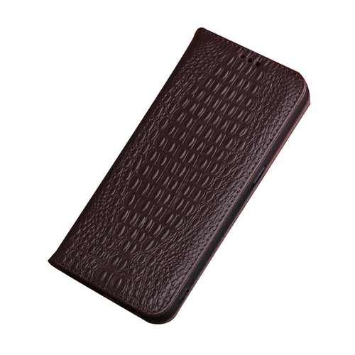 Unsichtbar Magnet Cover Echtleder Flipcase Dünn Handytasche für HONOR Magic6 Pro - Picture 13 of 16