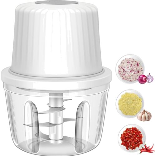Compact Electric Garlic and Vegetable Chopper - Waterproof & Easy Clean Design