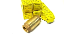 Strataflo 300 3/4" NPT Inline Check Valve Brass Spring Loaded 400 psi   300WH