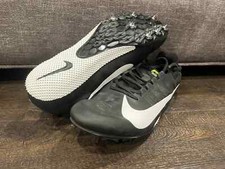 Nike Zoom Rival S 9 Black, White 907564-017 Size 12.5/Spikes and Bag included