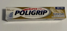 Poligrip Super Denture Adhesive Cream Extra Care 2.2 Oz
