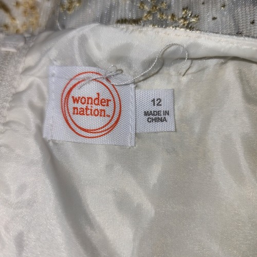 Wonder Nation Girls Size Large 12 Sparkle lacey Christmas Dress Party holiday - Picture 6 of 8