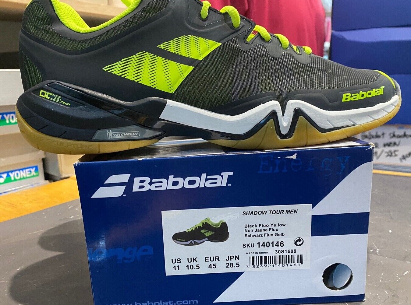 Мужская спортивная обувь для бадминтона Babolat Shadow Tour в помещении US11285 NWT 30S168 18090₽