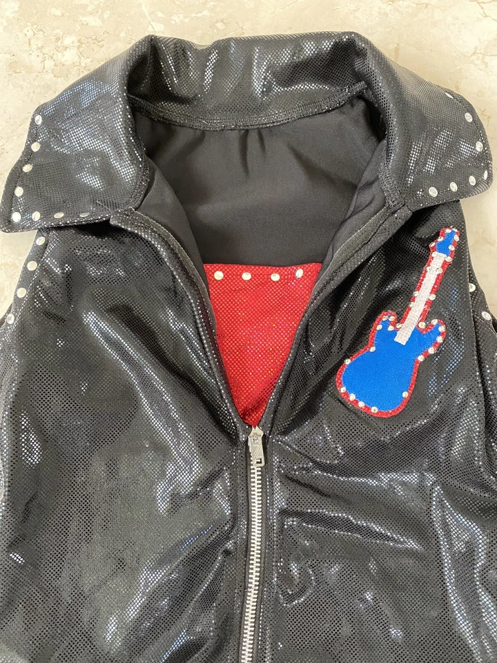 Disfraz/Uniforme de Baile Rock&Roll - Rojo, Negro, 18 Disponibles, Halloween Foto 2 de 3