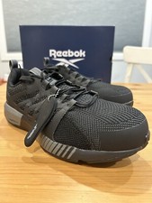 Reebok Work Comp Toe Fusion Flexweave Men  s Black Work Shoes Size 10W