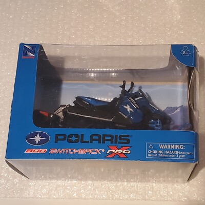 NewRay 1:16 Scale Toy Polaris Pro-X 800 Switchback Snowmobile Blue #2