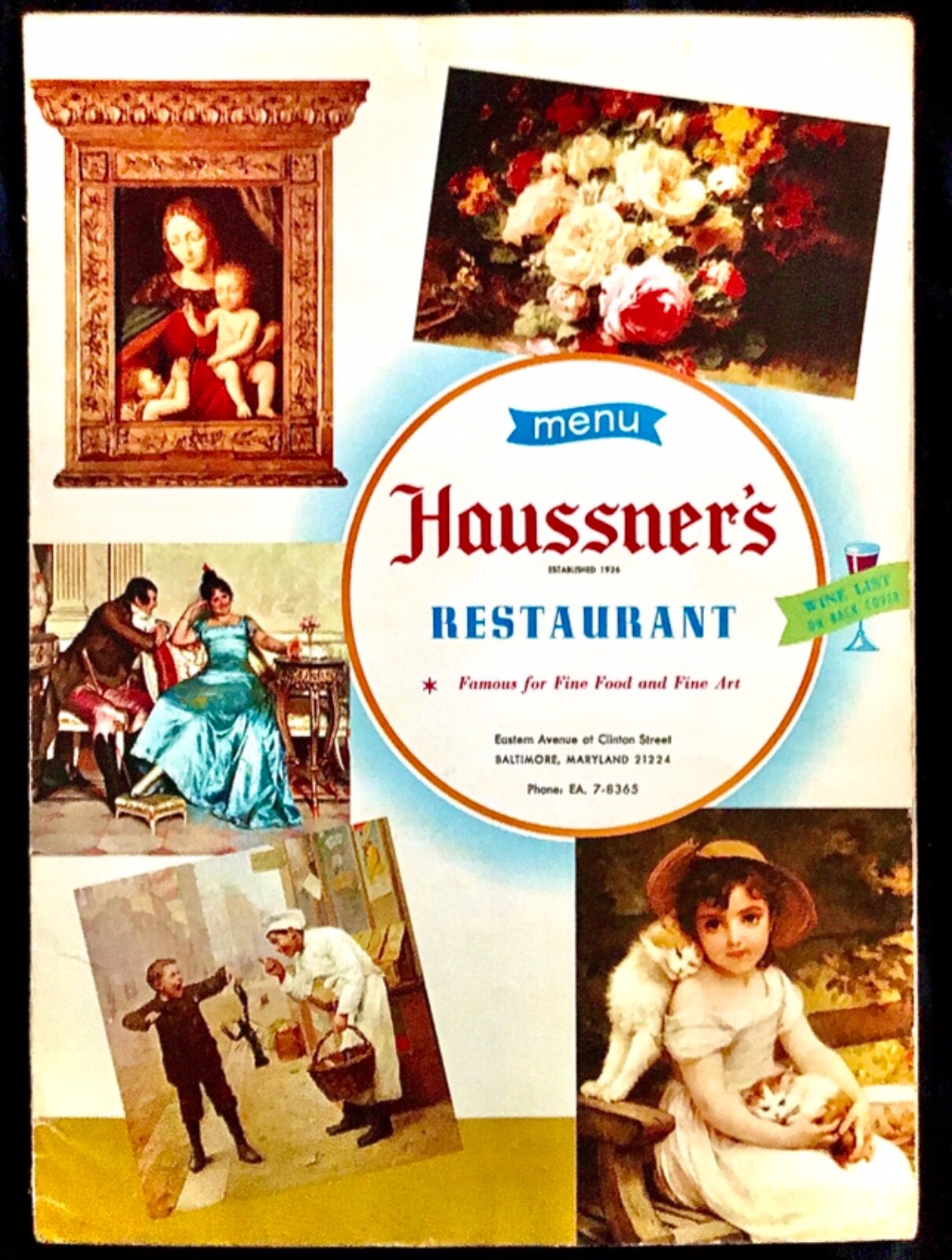 HAUSSNER’S-OF-BALTIMORE—1960’s Restaurant Menu—Daily Specials Inserts-02/18/1967