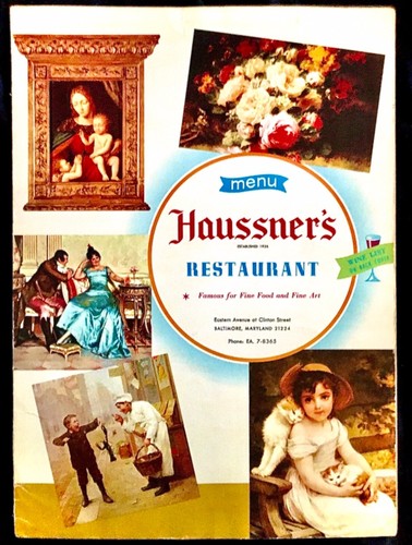 HAUSSNER’S-OF-BALTIMORE—1960’s Restaurant Menu—Daily Specials Inserts-02/18/1967