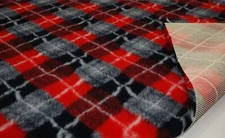 Professional NON SLIP Veterinary Dog Puppy Vet Bedding DIAMOND CHECK - RED