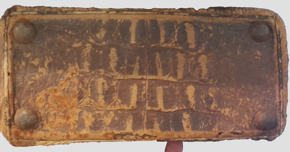 Bolsa vintage pele de jacaré por volta de 1949 11x9x5 possivelmente bolsa médica - Imagem 4 de 4