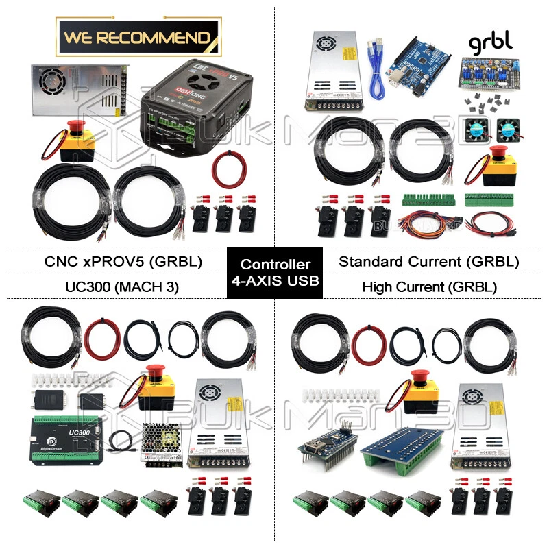QueenBee PRO CNC Router Machine Full Kit 4Axis HGR Linear Rail CNC Engraver Mill - Image 4 of 4