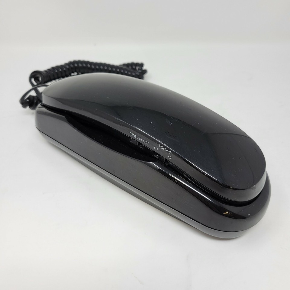 Radio Shack 3224 Big ButtonTelephone Black Phone eBay