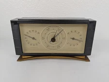 Vtg Art Deco Airguide Bakelite Weather Station Barometer Temperature Humidity