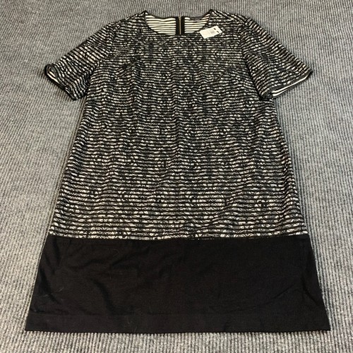 The Limted Dress Womens Extra Large XL Black Short Sleeve Zip Up Straight NWT