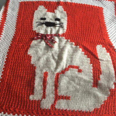 Babydecke, Kuscheldecke, gestrickt , Handarbeit , Unikat, NINI