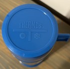 Vintage Blue & Black Diamond Vanguard Thermos Brand Quart Size Plastic Thermos — photo 6