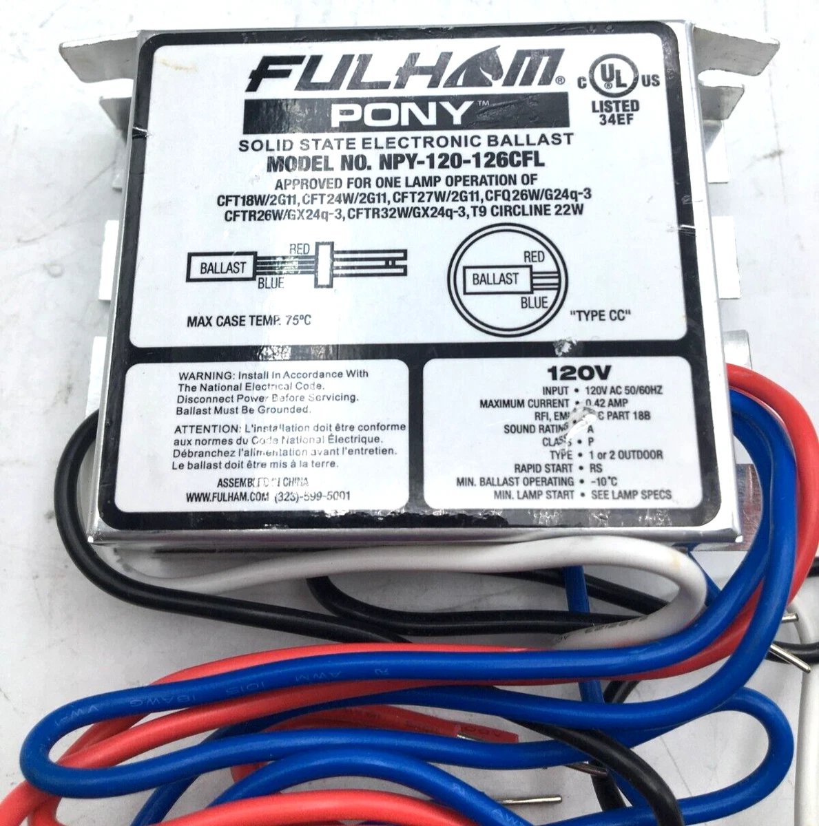 Solid state on sale electronic ballast
