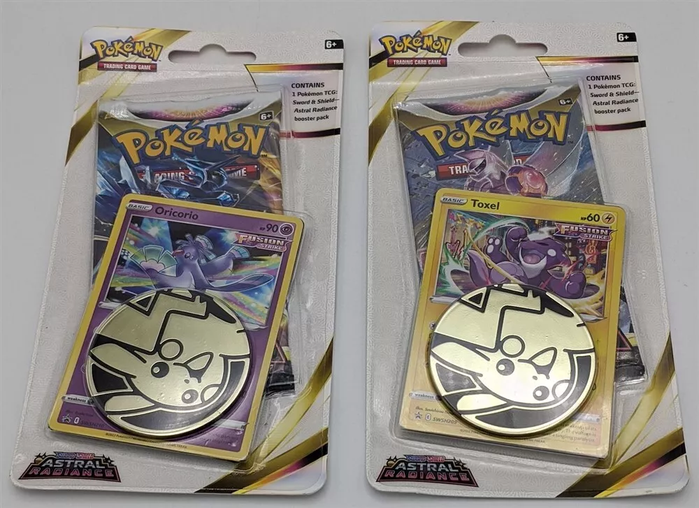 Pokemon Sword & Shield Astral Radiance Toxel Checklane BLISTER Pack  (Booster Pack, Promo Card & Coin) 