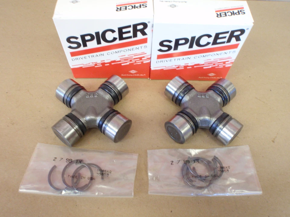 Jeep Cherokee 1974-2001 4x4 eje delantero juntas en U 2 ea. Dana Spicer OEM Foto 3 de 4