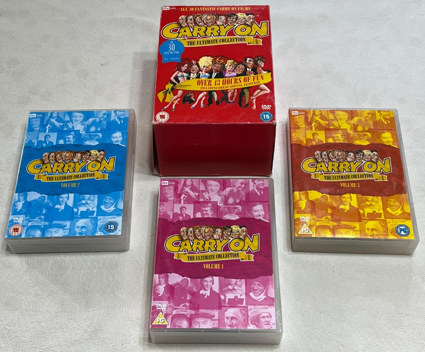 CARRY ON - The Ultimate Collection : 30 Film DVD Boxset In Vgc (FREE UK P&P)