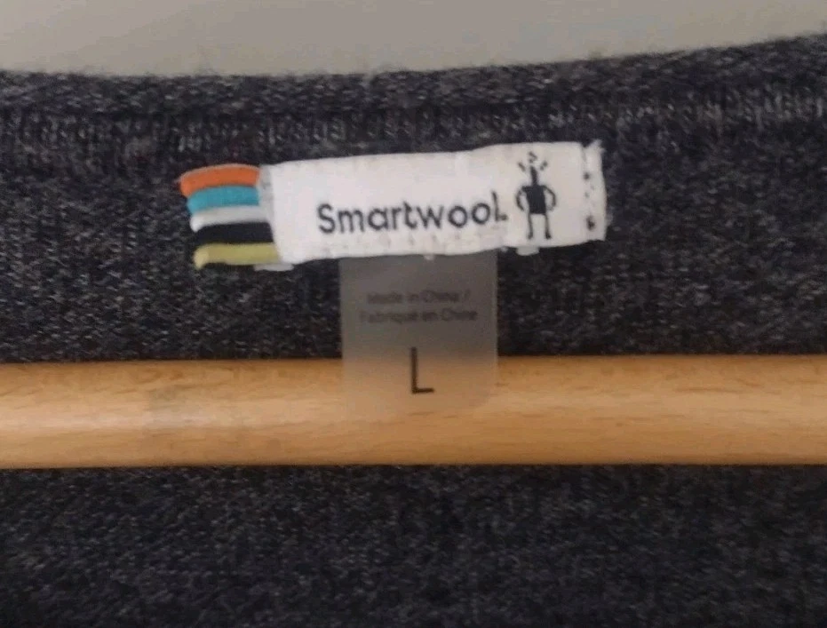 smartwool wool blend curved hem active outdoors sweater