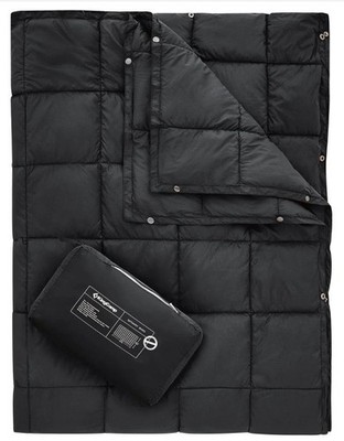 Kingcamp Smart 600 Camping Beach Blanket Lightweight Packable Black