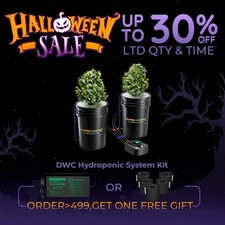 Mars Hydro DWC Hydroponics Grow System 5 Gallon Deep Water Culture with 2 Bucket